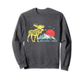 Grand Teton National Park Moose Sweatshirt - Aesthetic Graphic for Adults - T-Shirt, Sweatshirt, Hoodie