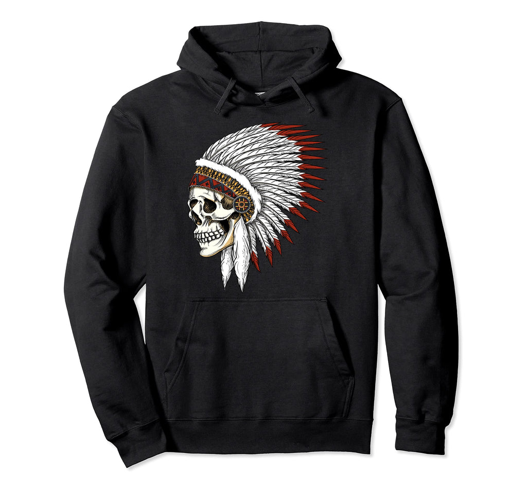 Native American Headdress Indian Chief Hoodie - Trendy Graphic for Adults - T-Shirt, Sweatshirt, Hoodie