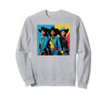 Black Cowgirl Western Texas Sweatshirt - Streetwear Style Unisex - T-Shirt, Sweatshirt, Hoodie