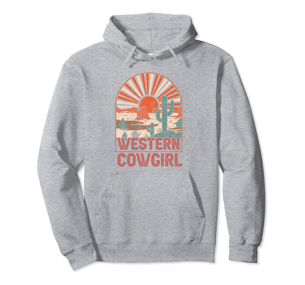 Western Country Cowgirl Hoodie - Minimalist Print Unisex - T-Shirt, Sweatshirt, Hoodie