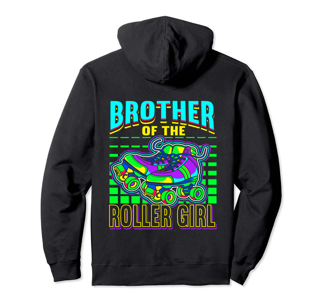 Brother Roller Skates Roller Skating Rink Hoodie - Novelty Apparel Unisex - T-Shirt, Sweatshirt, Hoodie