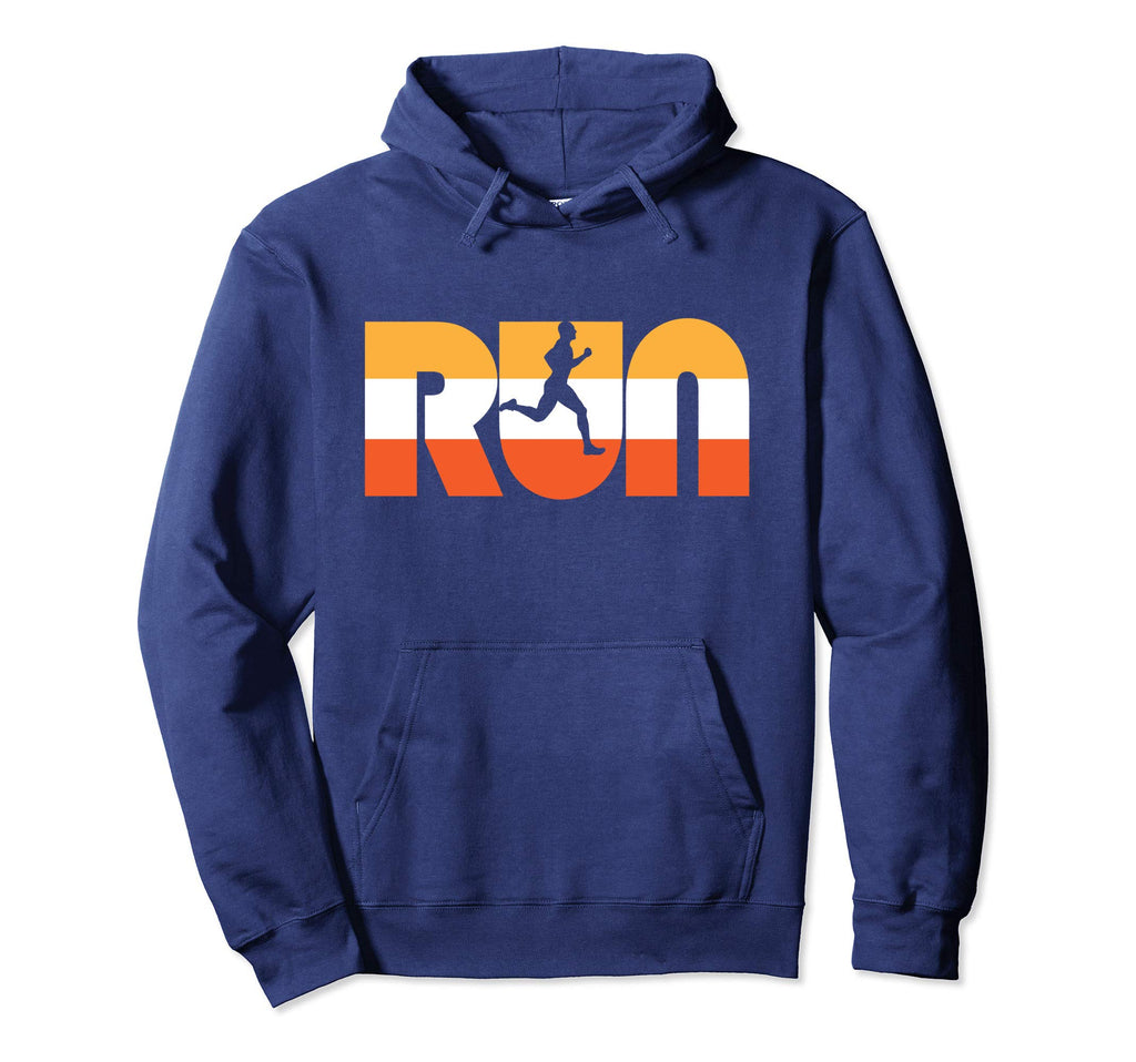 Run Seventies Color Typography Runner Hoodie - Streetwear Style Men Women - T-Shirt, Sweatshirt, Hoodie