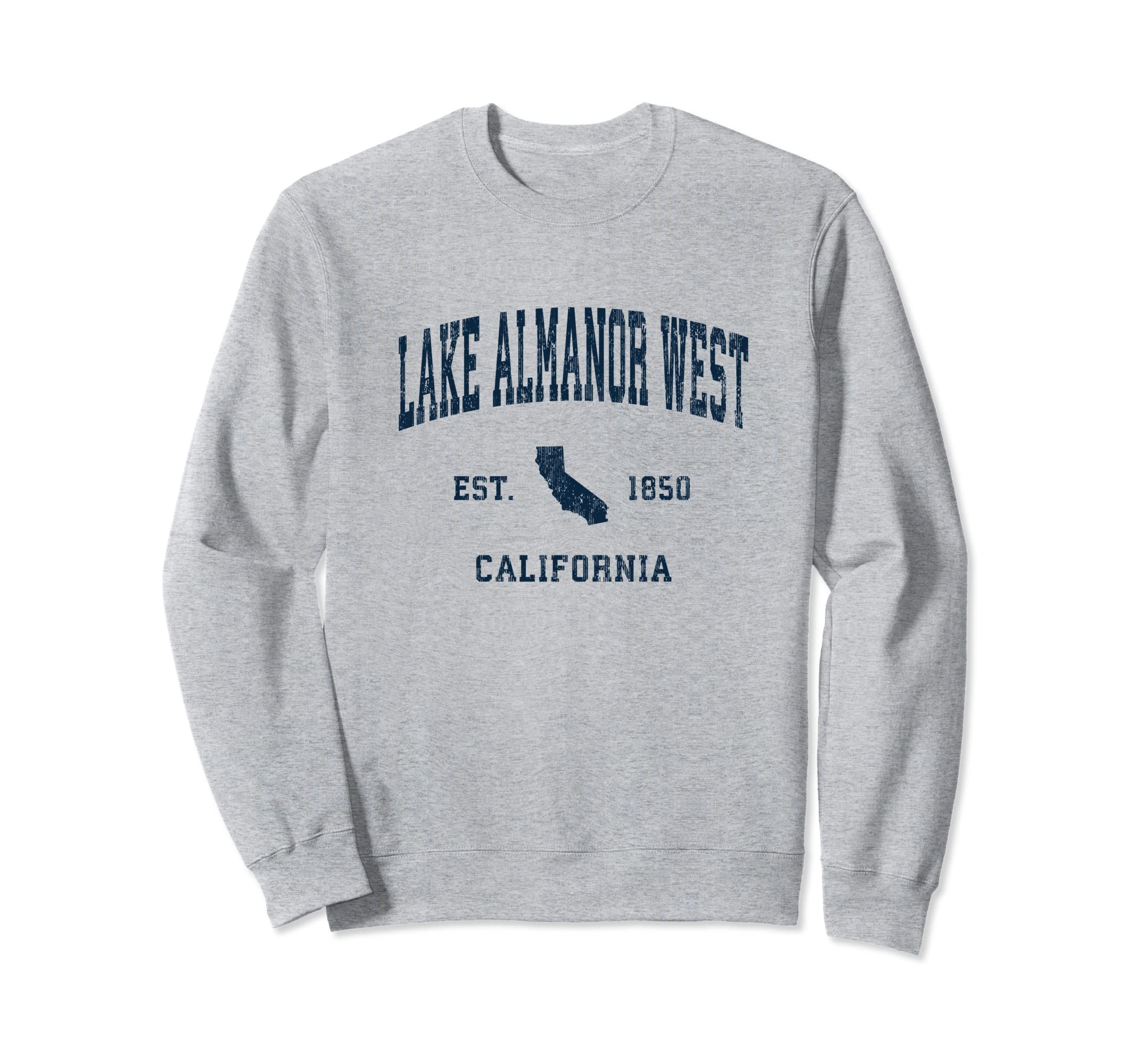 Lake Almanor West California Ca Sweatshirt - Graphic Print Men Women - T-Shirt, Sweatshirt, Hoodie
