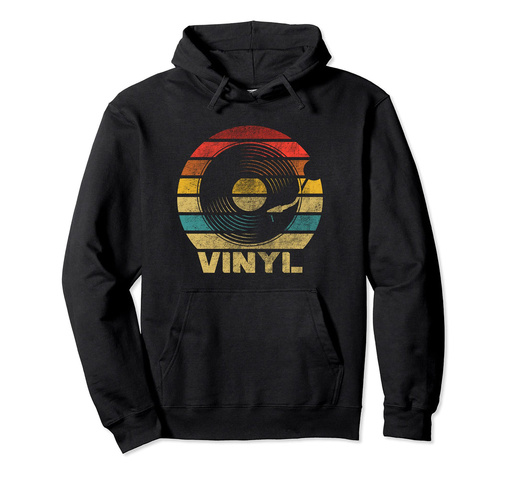 Vinyl Record Player Hoodie - Trendy Graphic Men Women - T-Shirt, Sweatshirt, Hoodie