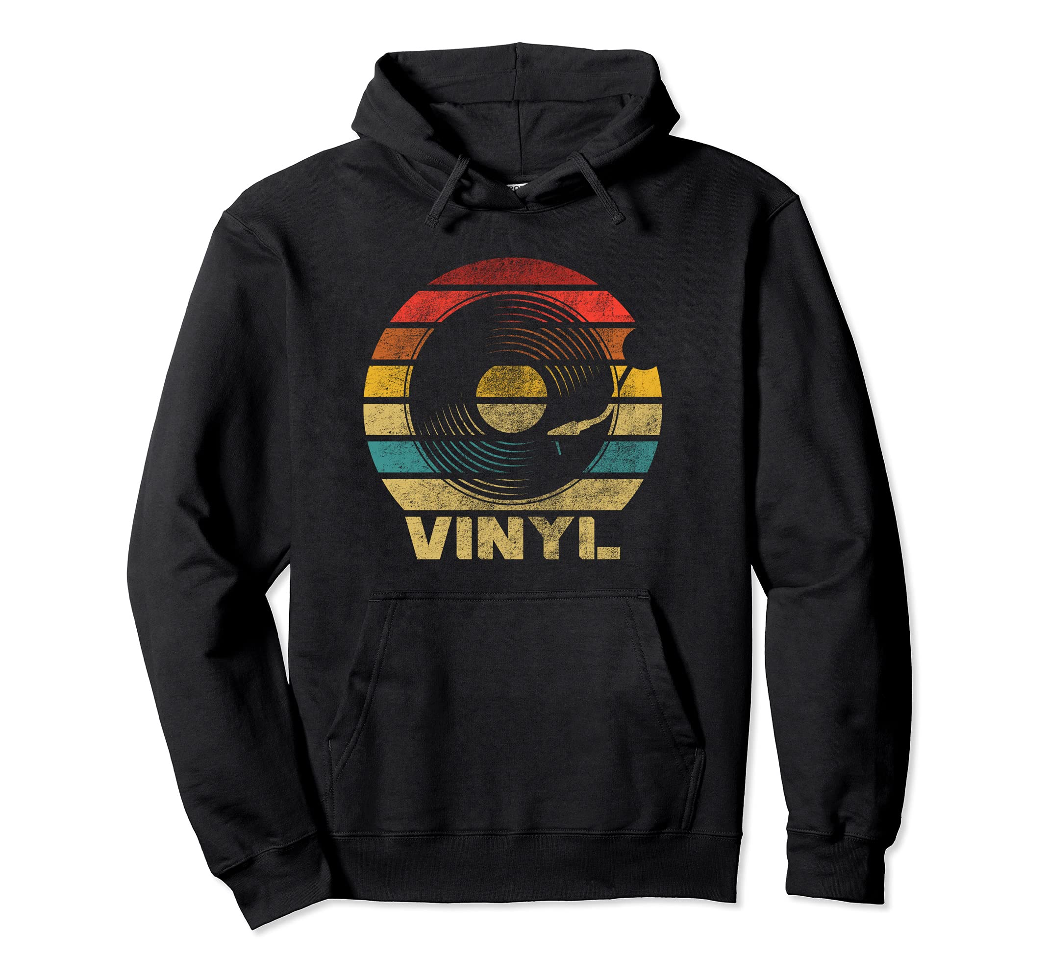 Vinyl Record Player Hoodie - Trendy Graphic Men Women - T-Shirt, Sweatshirt, Hoodie