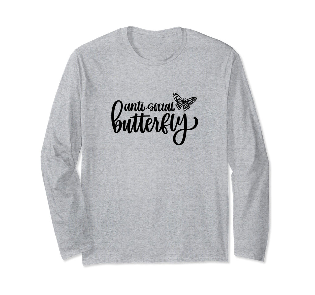 Anti Social Butterfly Anti Social T-Shirt - Aesthetic Graphic Men Women - T-Shirt, Sweatshirt, Hoodie