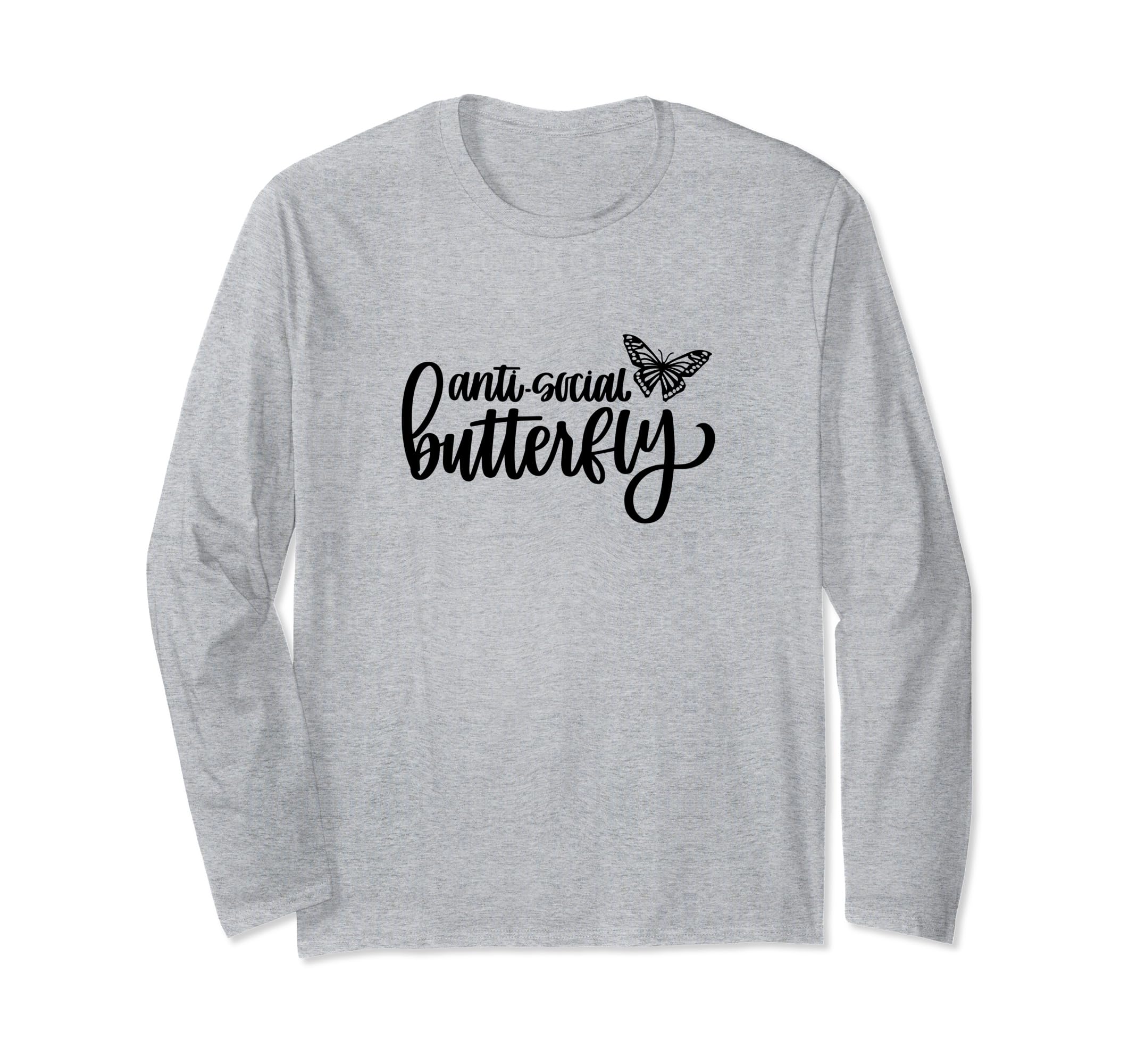 Anti Social Butterfly Anti Social T-Shirt - Aesthetic Graphic Men Women - T-Shirt, Sweatshirt, Hoodie
