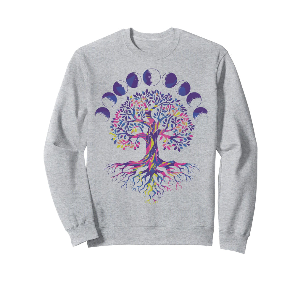 Tree Life Moon Phases As Above So Sweatshirt - Aesthetic Graphic Men Women - T-Shirt, Sweatshirt, Hoodie