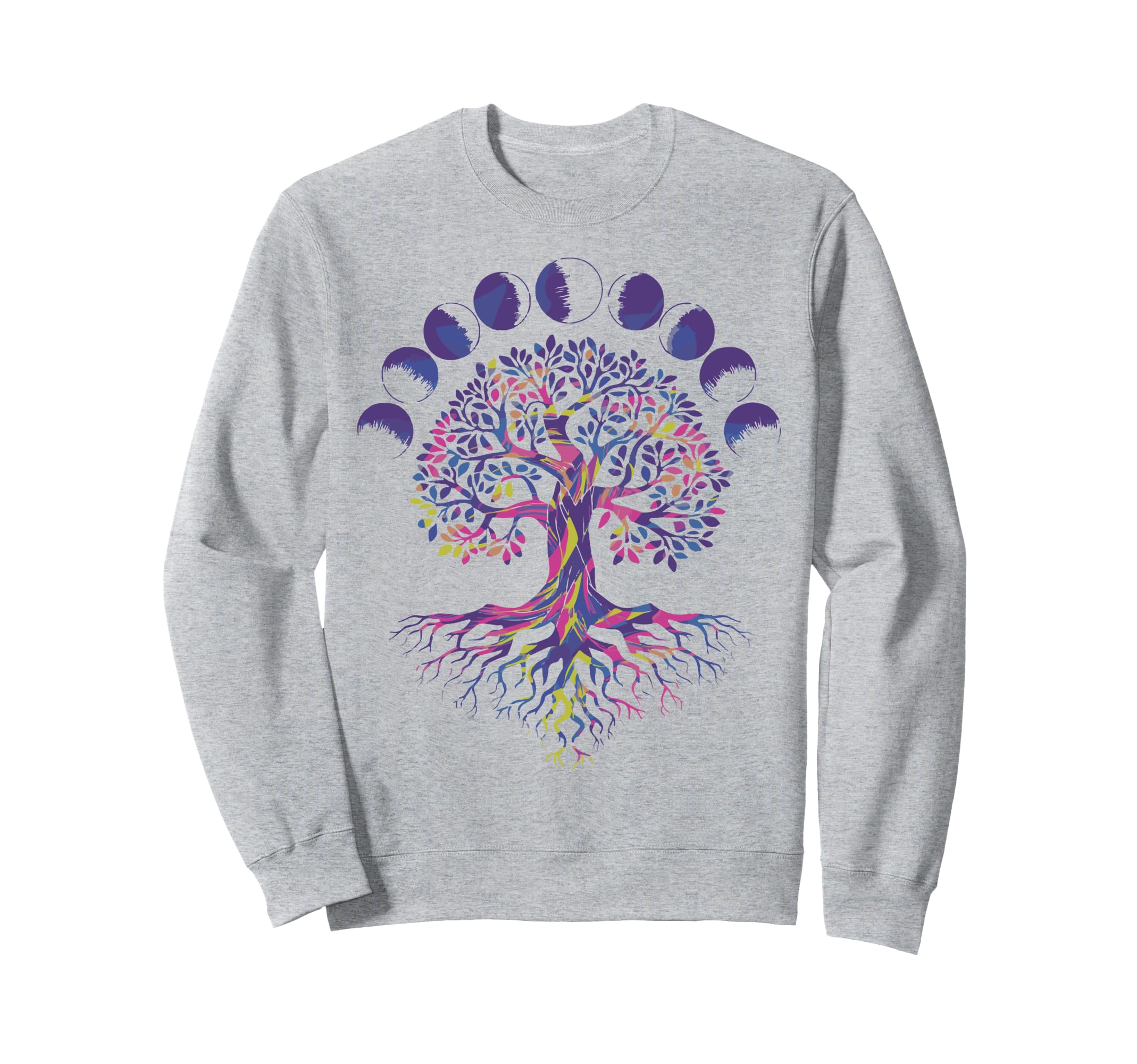 Tree Life Moon Phases As Above So Sweatshirt - Custom Art Print Men Women - T-Shirt, Sweatshirt, Hoodie