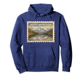 Rocky Mountains Travel Stamp Art Hoodie - Streetwear Style Unisex - T-Shirt, Sweatshirt, Hoodie