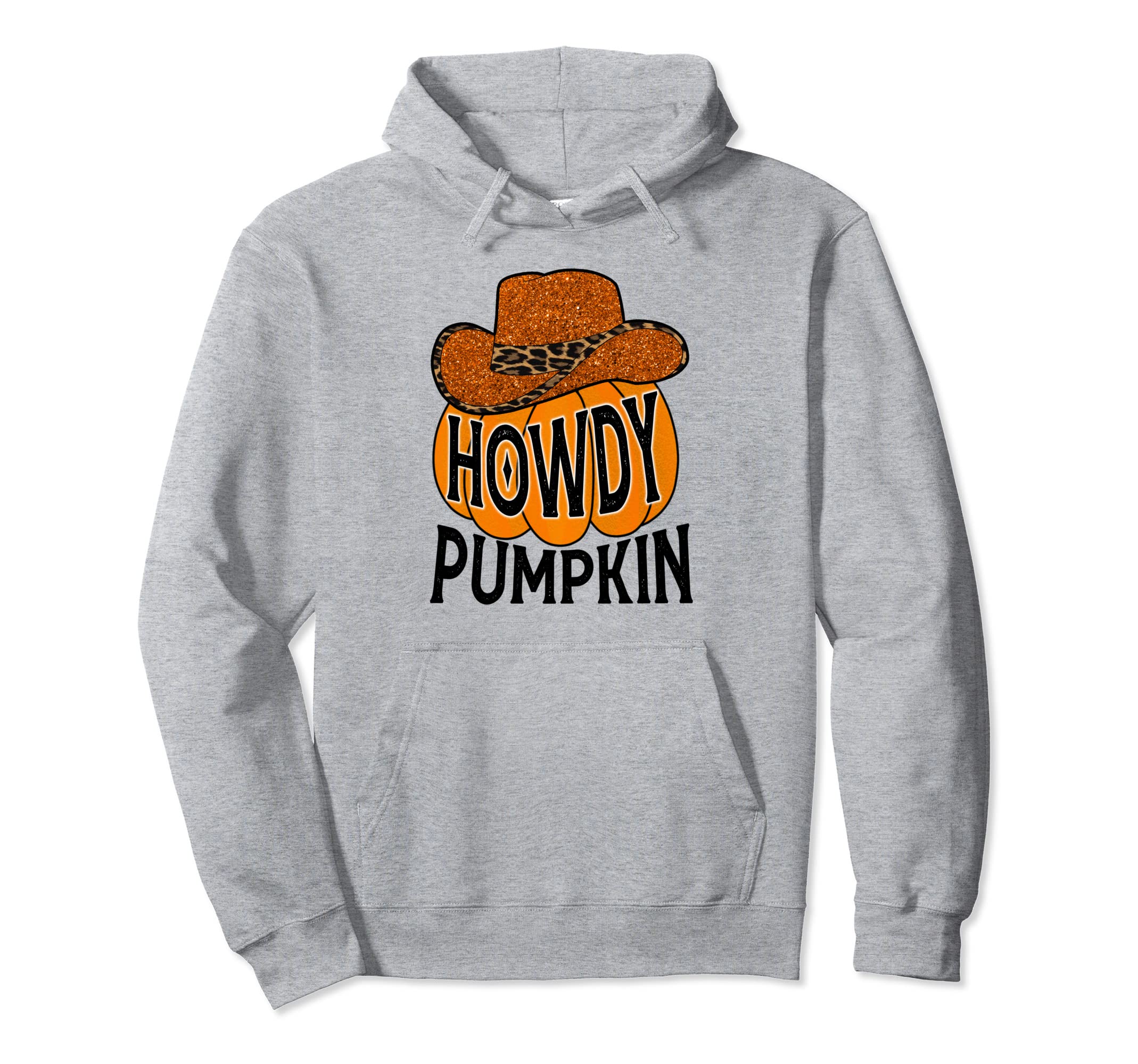 Fall Pumpkin Howdy Halloween Western Hoodie - Fun Novelty Design Unisex - T-Shirt, Sweatshirt, Hoodie
