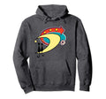 Mid Century Modern Cat Couple Moon W Hoodie - Custom Art Print for Adults - T-Shirt, Sweatshirt, Hoodie