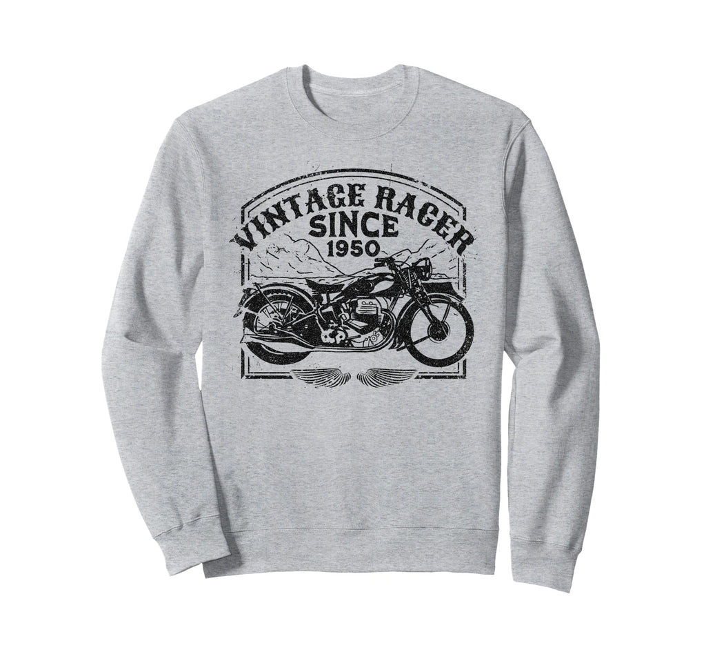 Racer Since 1950 Motorbike Sweatshirt - Minimalist Print Men Women - T-Shirt, Sweatshirt, Hoodie
