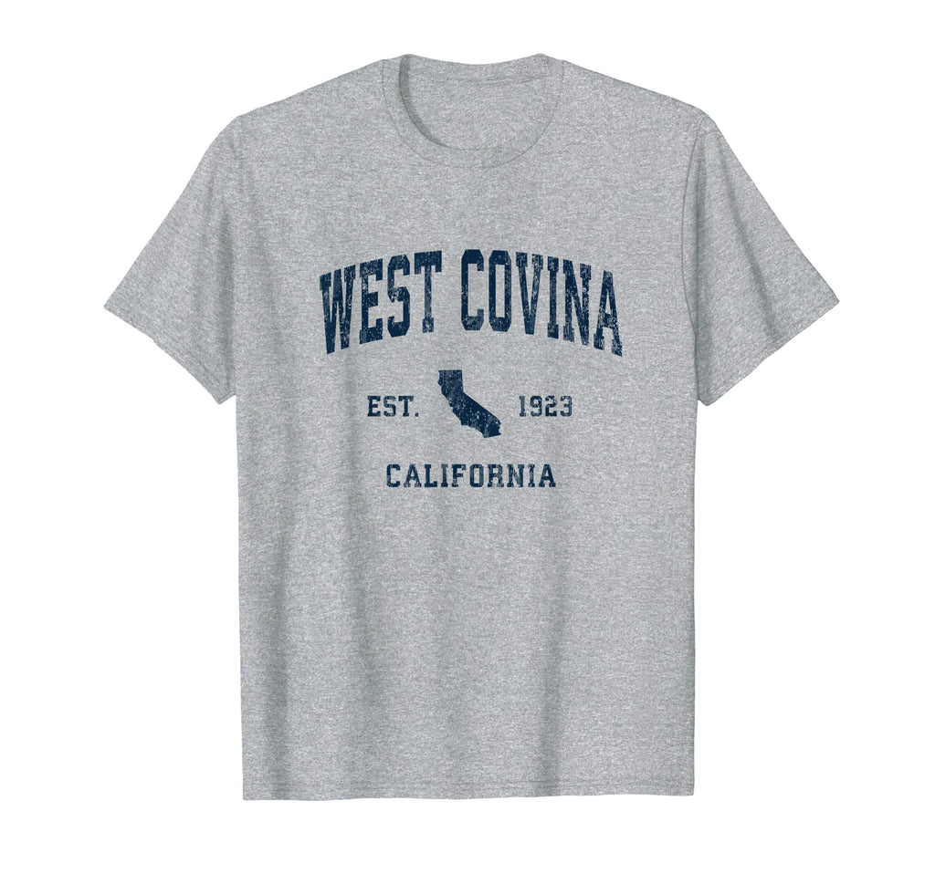 West Covina California Ca Athletic Navy T-Shirt - Trendy Graphic Unisex - T-Shirt, Sweatshirt, Hoodie