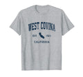 West Covina California Ca Athletic Navy T-Shirt - Trendy Graphic Unisex - T-Shirt, Sweatshirt, Hoodie