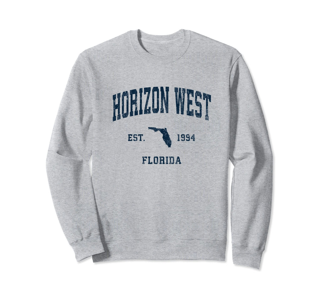 Horizon West Florida Fl Athletic Navy Sweatshirt - Graphic Print Men Women - T-Shirt, Sweatshirt, Hoodie