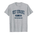 West Kewaunee Wisconsin Wi Athletic T-Shirt - Aesthetic Graphic Men Women - T-Shirt, Sweatshirt, Hoodie