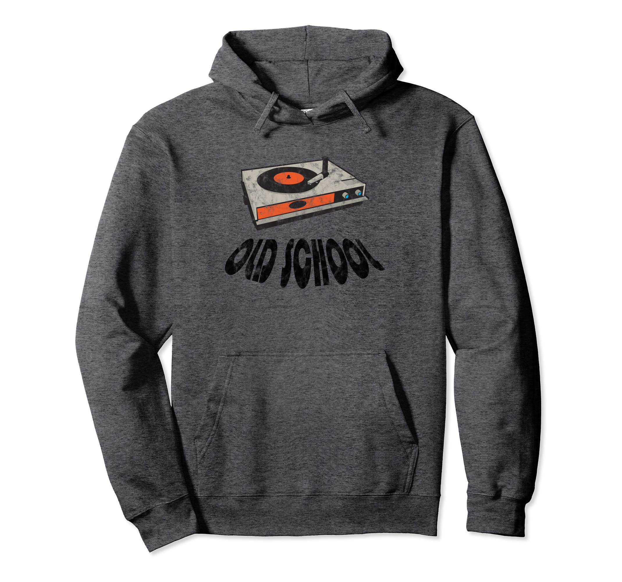 Vinyl Record Player Old School Hoodie - Trendy Graphic Men Women - T-Shirt, Sweatshirt, Hoodie