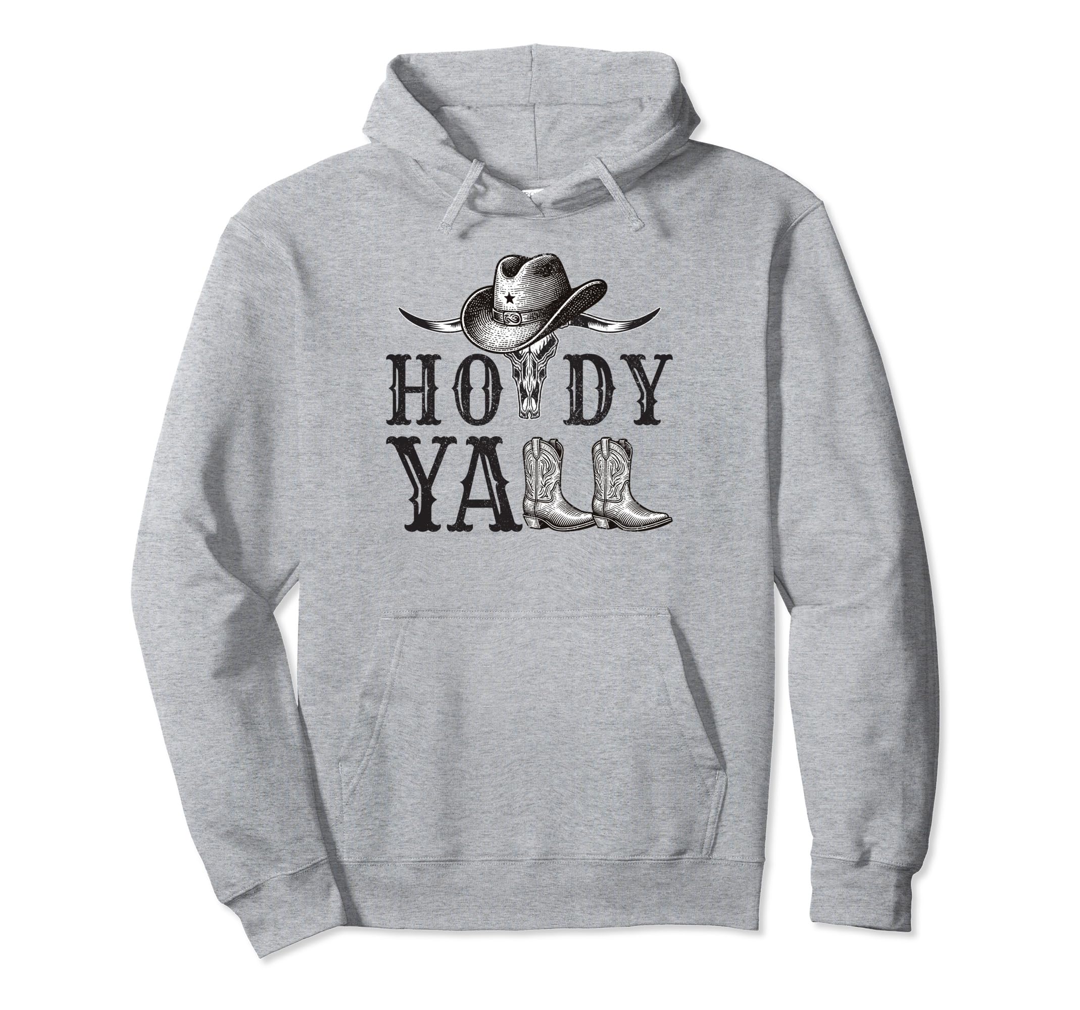 Cowboycore Howdy Western Cowgirl Hoodie - Casual Everyday Wear Men Women - T-Shirt, Sweatshirt, Hoodie