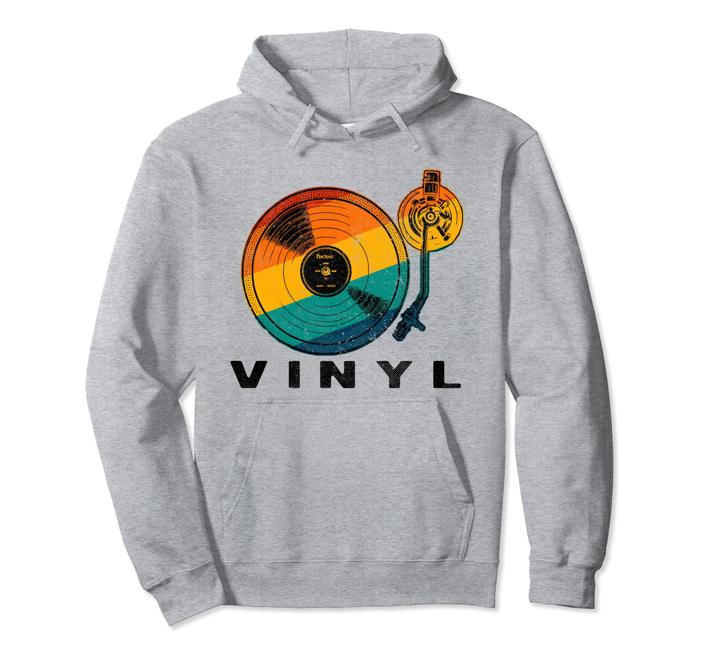 Vinyl Turntable Records Music Lp Dj Sun Hoodie - Custom Art Print Unisex - T-Shirt, Sweatshirt, Hoodie