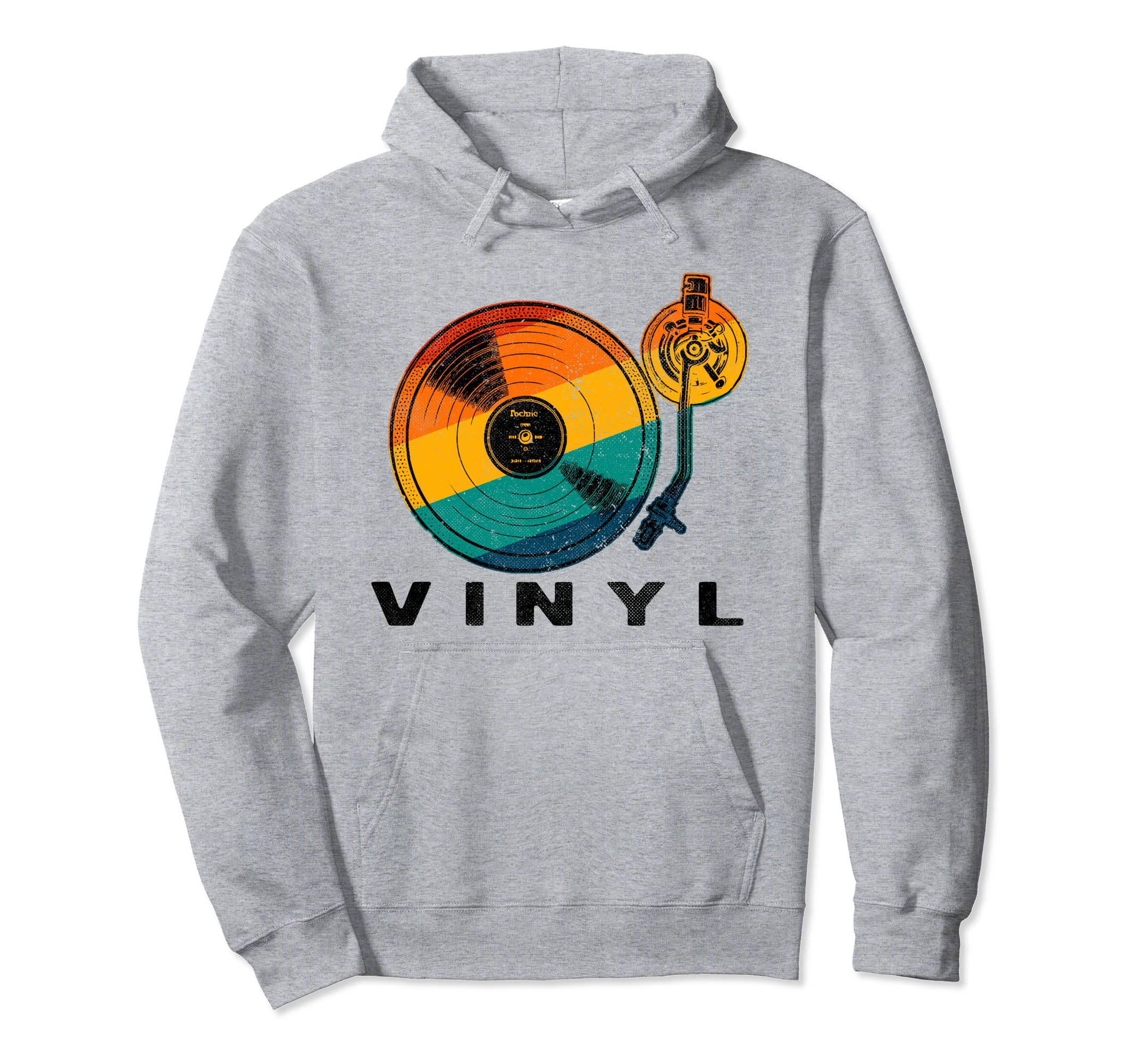 Vinyl Turntable Records Music Lp Dj Sun Hoodie - Custom Art Print Unisex - T-Shirt, Sweatshirt, Hoodie