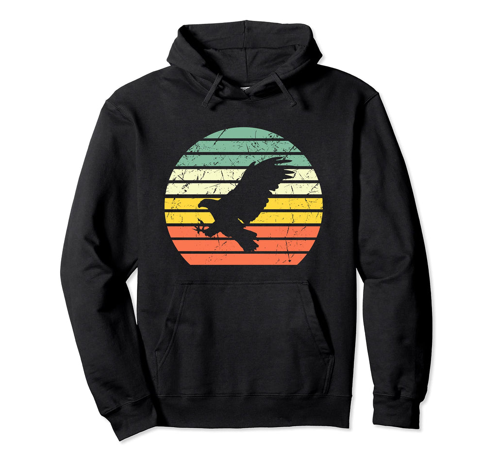 Eagle Silhouette Bird Lover Sunset Hoodie - Minimalist Print for Adults - T-Shirt, Sweatshirt, Hoodie