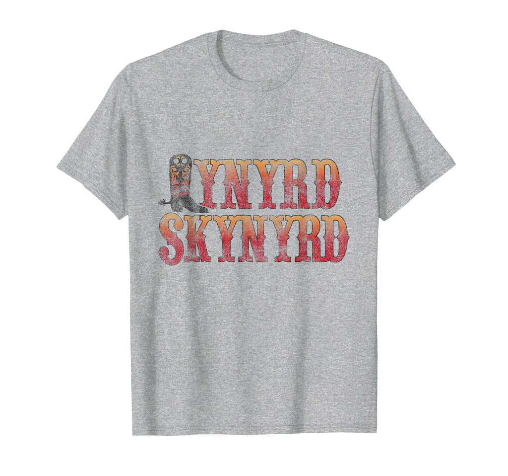 Lynyrd Skynyrd Boot Logo 1970S Cowboy Rock T-Shirt - Graphic Print Unisex - T-Shirt, Sweatshirt, Hoodie