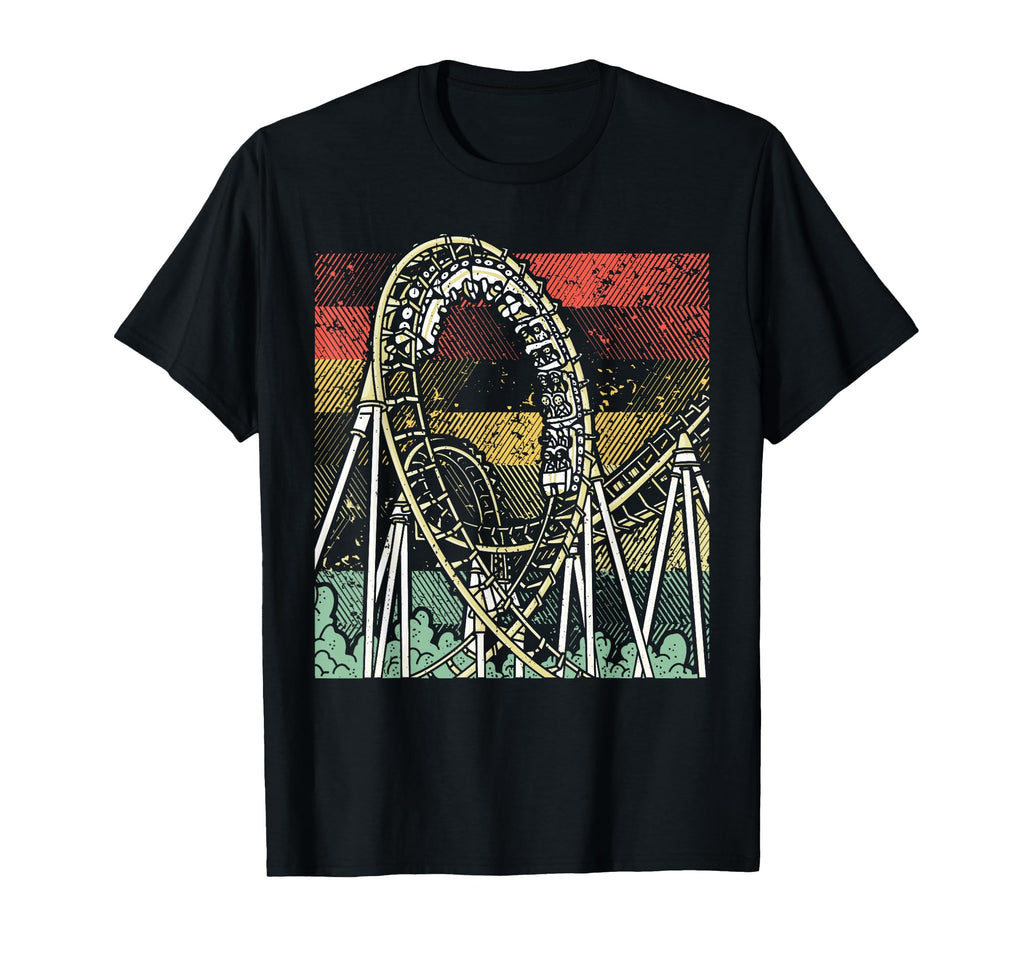 Roller Coaster Gifts Amusement Park Hoodie - Custom Art Print Men Women - T-Shirt, Sweatshirt, Hoodie