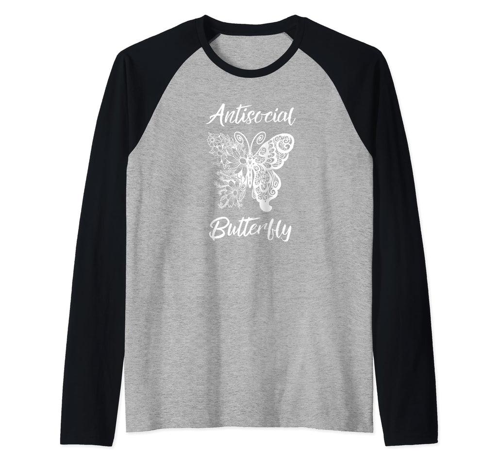 Funny Antisocial Butterfly Hoodie - Casual Everyday Wear Men Women - T-Shirt, Sweatshirt, Hoodie