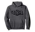 Usa Typography Patriotic 4Th July Hoodie - Aesthetic Graphic Men Women - T-Shirt, Sweatshirt, Hoodie
