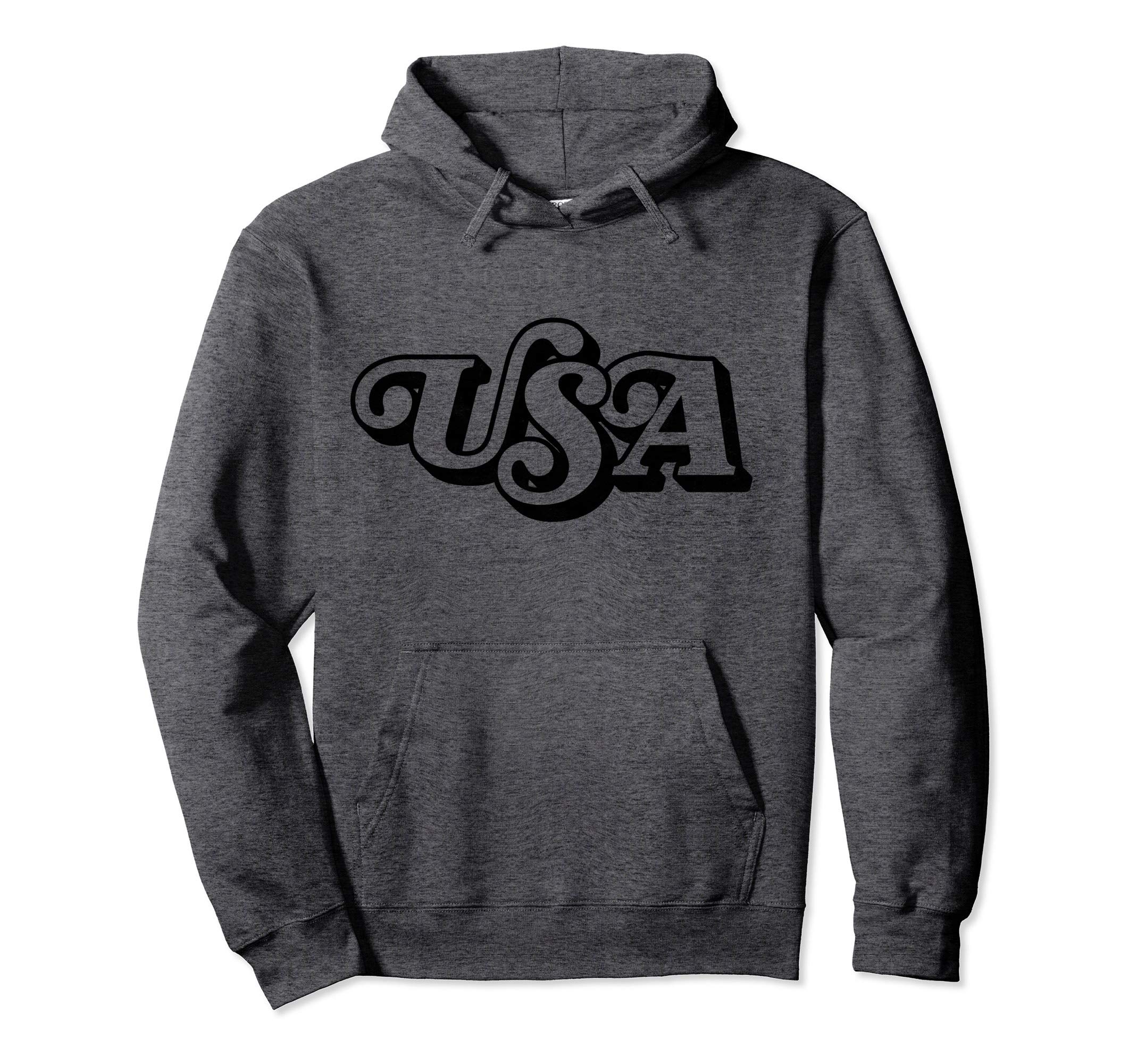 Usa Typography Patriotic 4Th July Hoodie - Aesthetic Graphic Men Women - T-Shirt, Sweatshirt, Hoodie