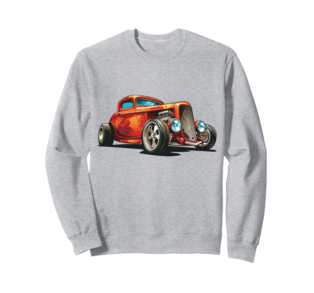 Hotrod Car Illustration Hotrod Sweatshirt - Unique Graphic Unisex - T-Shirt, Sweatshirt, Hoodie