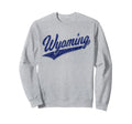 Wyoming Varsity Script Sports Sweatshirt - Aesthetic Graphic for Adults - T-Shirt, Sweatshirt, Hoodie
