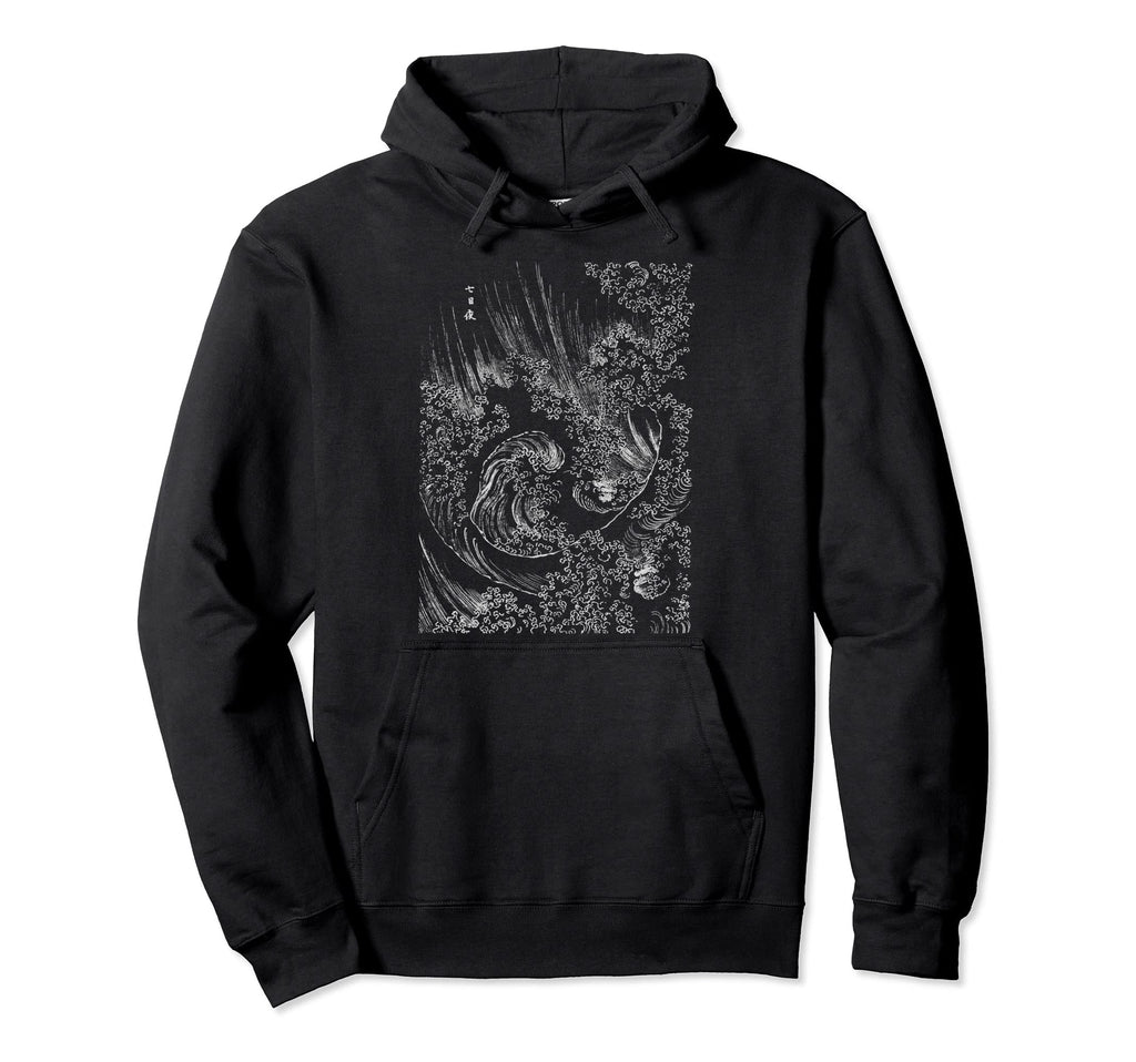 Famous Fine Art Ocean Wave Stylish Hoodie - Casual Everyday Wear Men Women - T-Shirt, Sweatshirt, Hoodie