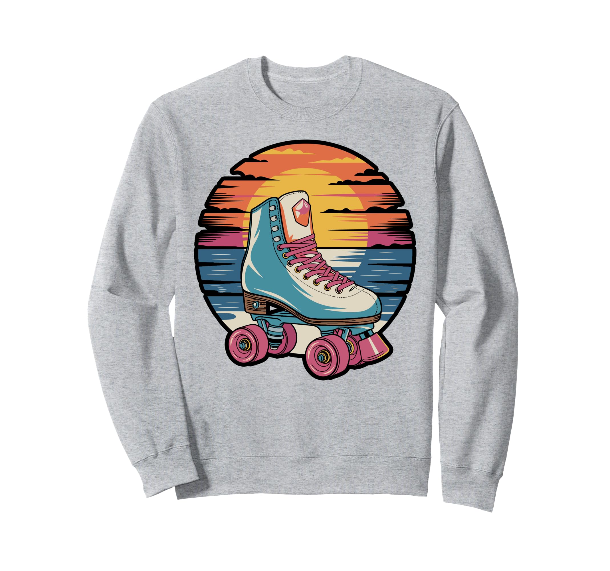 Colorful Roller Skate Lineup Sweatshirt - Minimalist Print Unisex - T-Shirt, Sweatshirt, Hoodie
