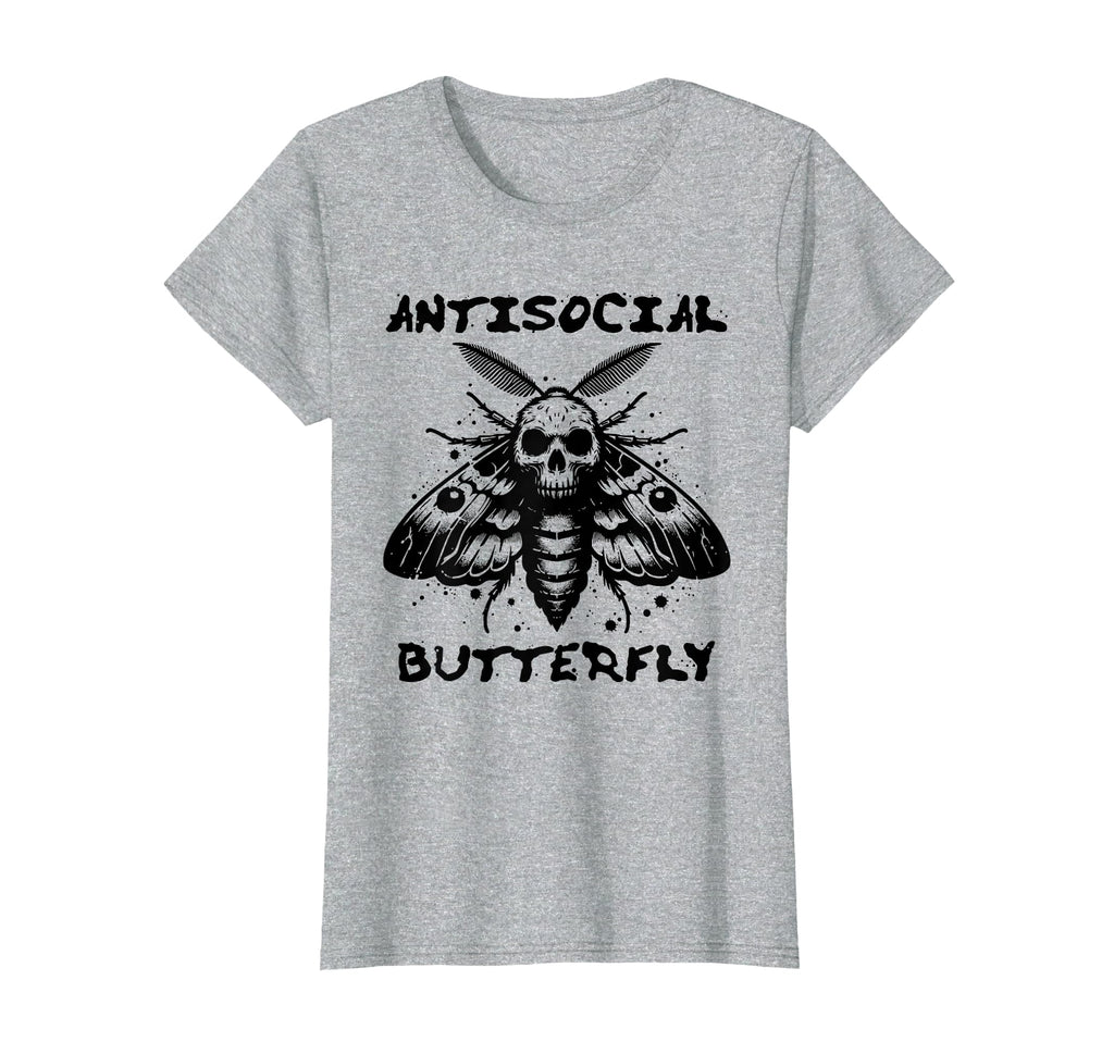 Antisocial Butterfly Funny Death T-Shirt - Casual Everyday Wear for Adults - T-Shirt, Sweatshirt, Hoodie