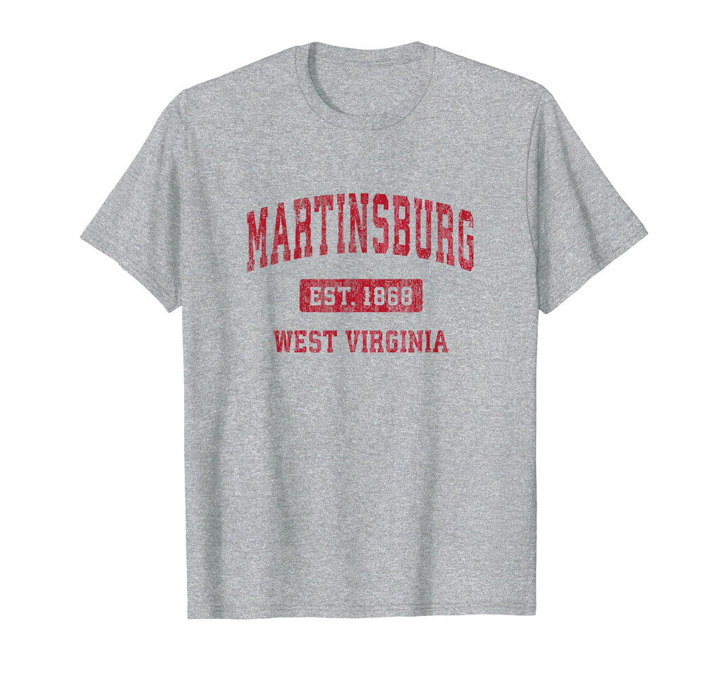 Martinsburg West Virginia Wv Sports Red T-Shirt - Trendy Graphic Men Women - T-Shirt, Sweatshirt, Hoodie