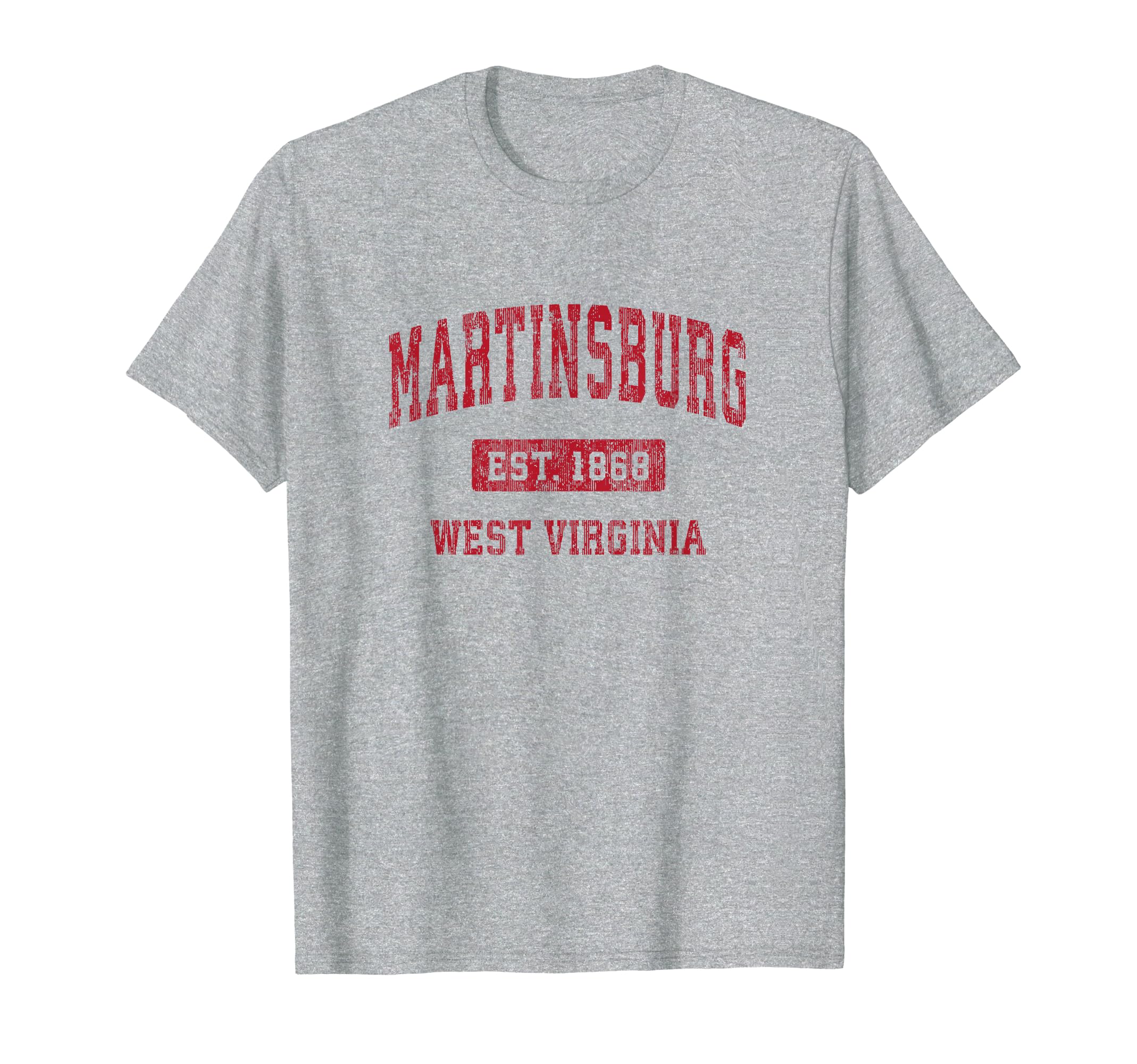 Martinsburg West Virginia Wv Sports Red T-Shirt - Trendy Graphic Men Women - T-Shirt, Sweatshirt, Hoodie