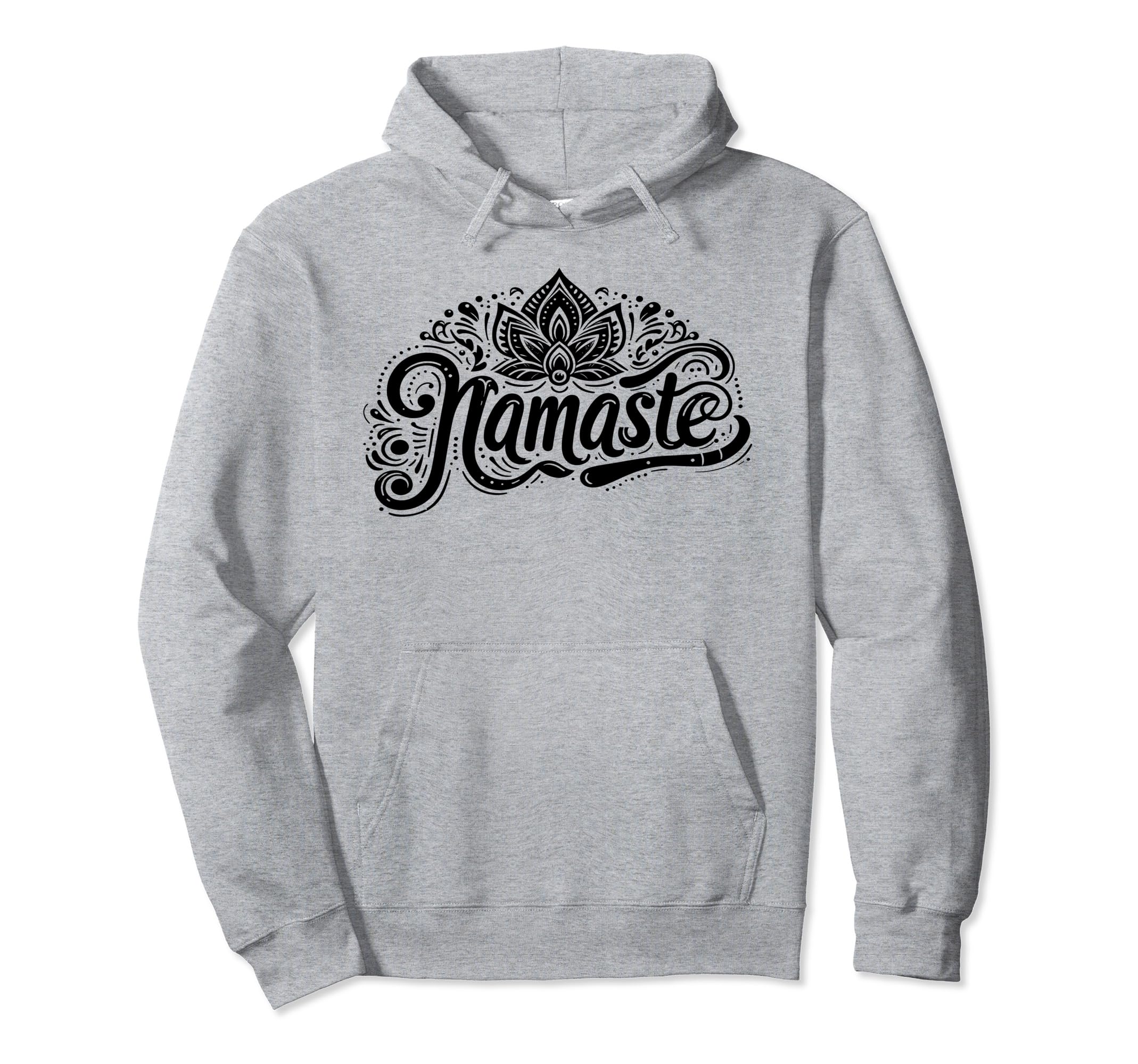 Namaste Yoga Meditation Zen Lotus Hoodie - Fun Novelty Design Unisex - T-Shirt, Sweatshirt, Hoodie