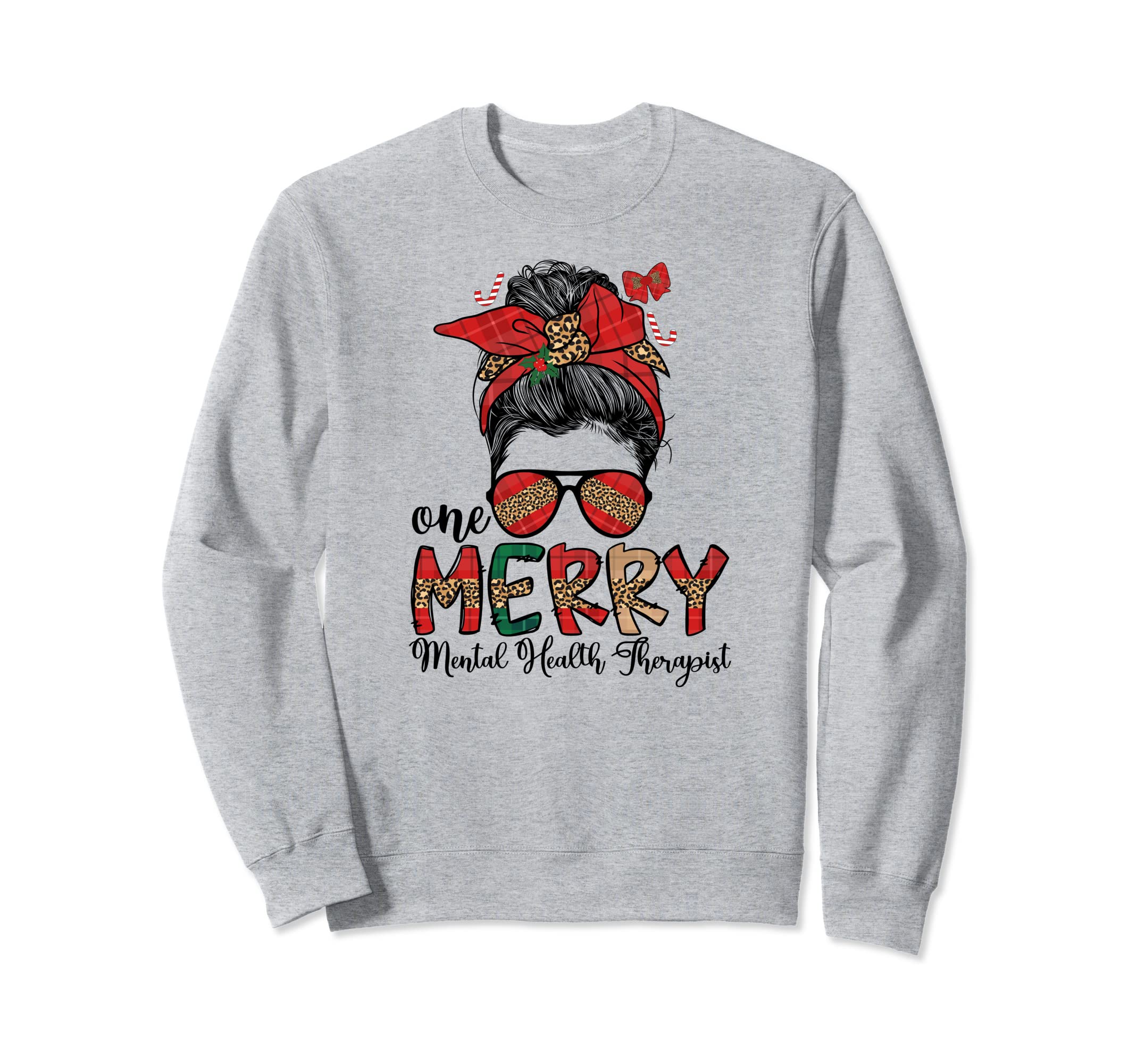 One Merry Mental Health Therapist Sweatshirt - Streetwear Style Men Women - T-Shirt, Sweatshirt, Hoodie