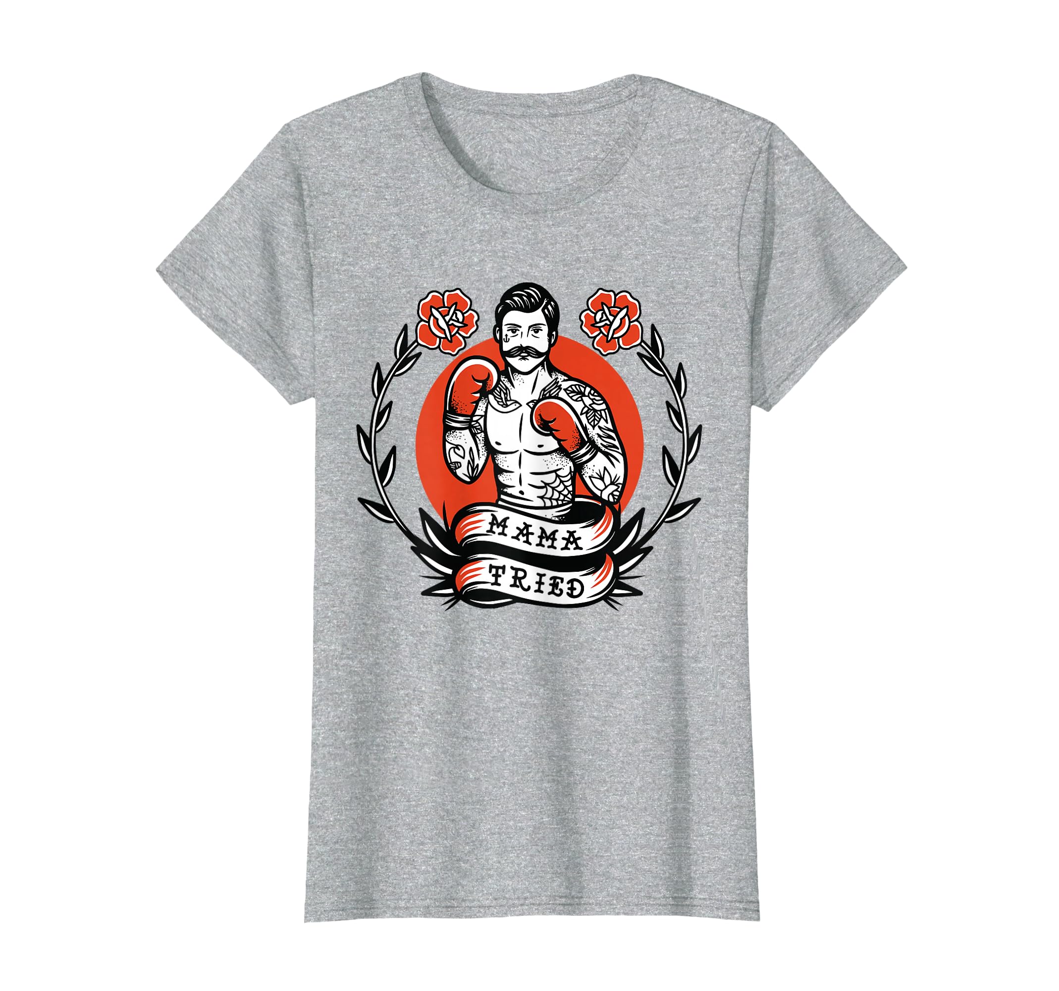 Boxer American Traditional Tattoo Old T-Shirt - Custom Art Print Men Women - T-Shirt, Sweatshirt, Hoodie