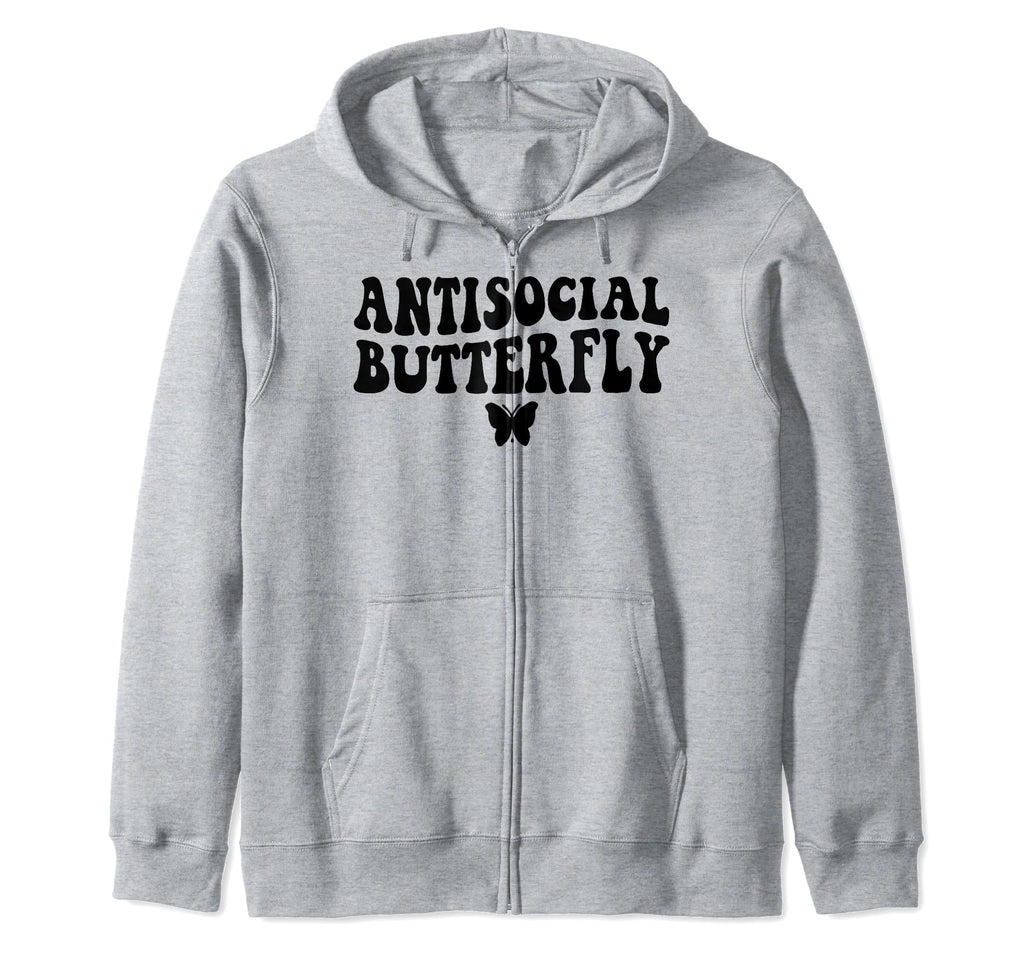 Funny Antisocial Butterfly T-Shirt - Minimalist Print for Adults - T-Shirt, Sweatshirt, Hoodie