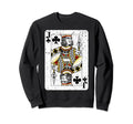Jack Clubs Deck Playing Cards Sweatshirt - Fun Novelty Design Unisex - T-Shirt, Sweatshirt, Hoodie