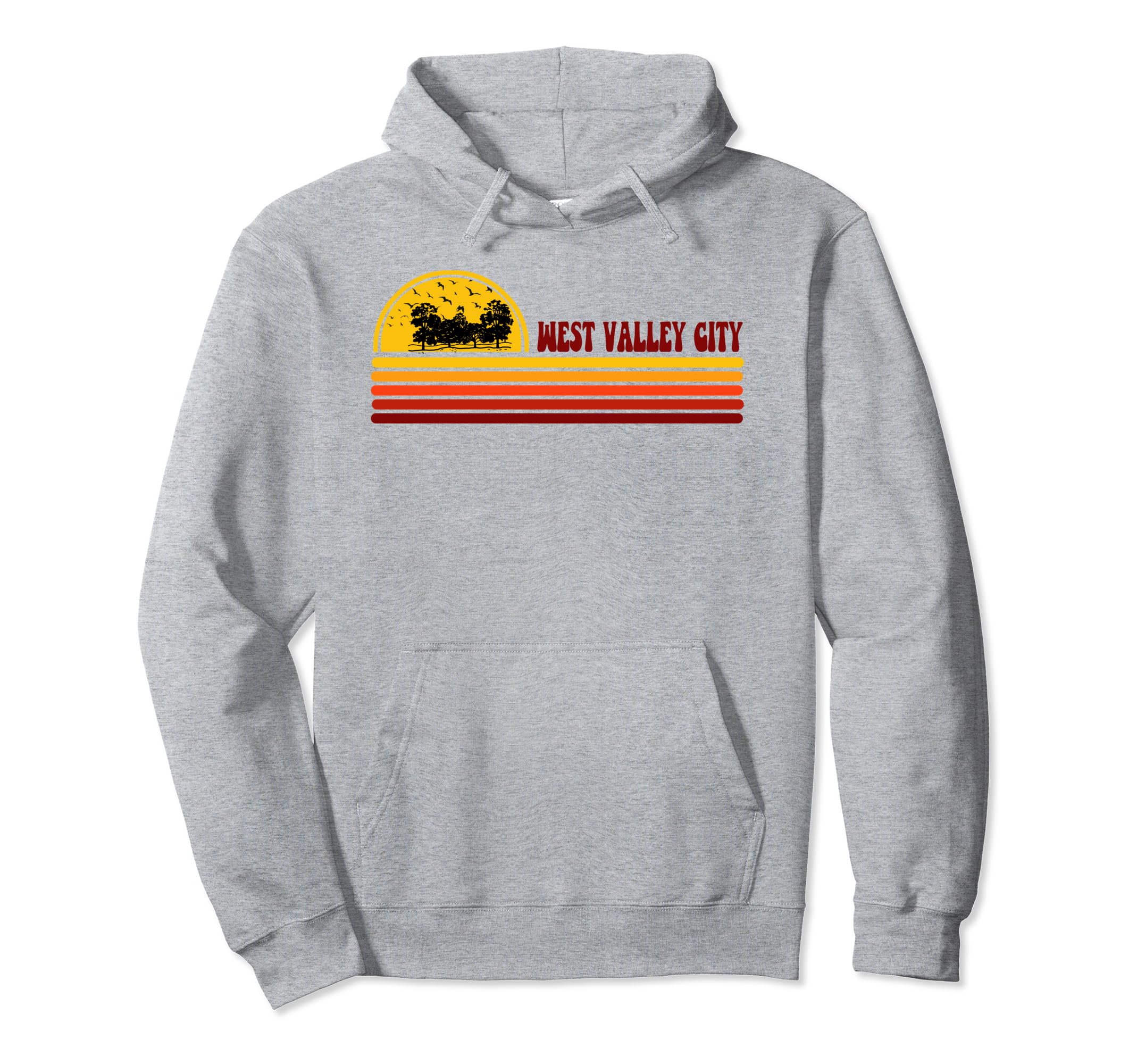 West Valley City Sunset Logo City Hoodie - Fun Novelty Design Men Women - T-Shirt, Sweatshirt, Hoodie
