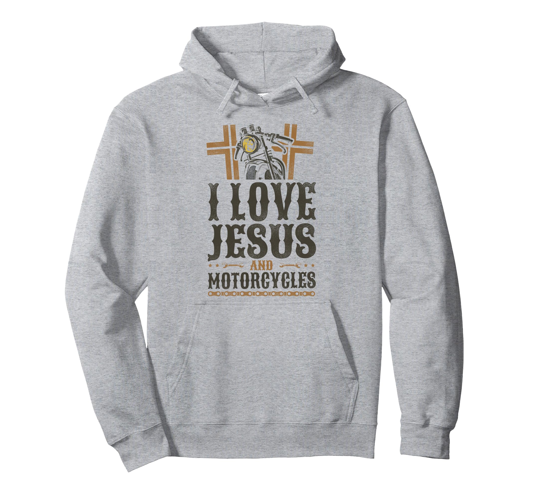 Motorcycle Biker Jesus Faith Christian I Hoodie - Graphic Print for Adults - T-Shirt, Sweatshirt, Hoodie