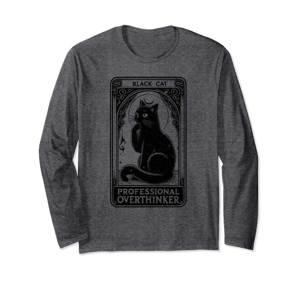 Professional Overthinker Cat Tarot T-Shirt - Novelty Apparel for Adults - T-Shirt, Sweatshirt, Hoodie