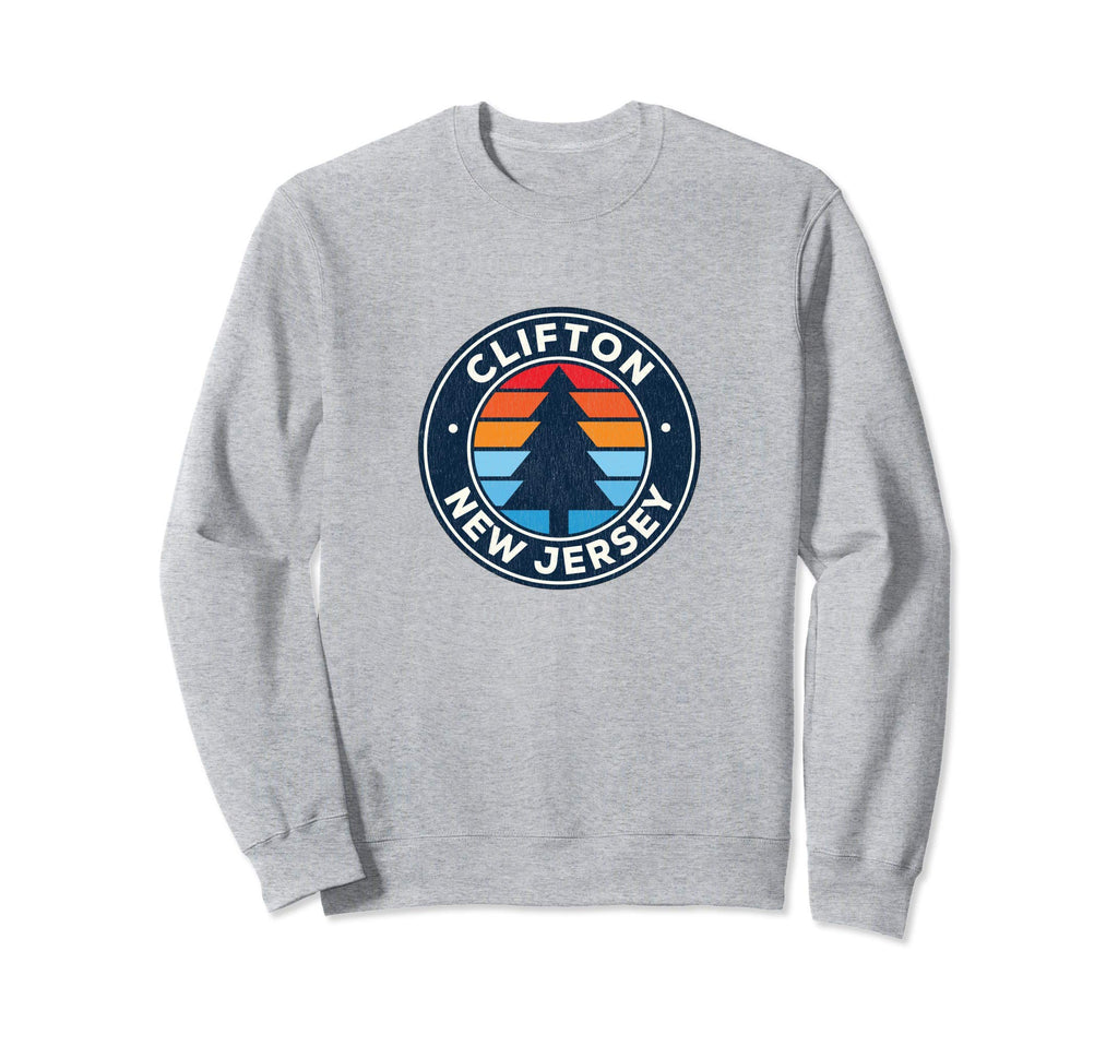 Clifton New Jersey Nj 70S Sweatshirt - Streetwear Style Men Women - T-Shirt, Sweatshirt, Hoodie