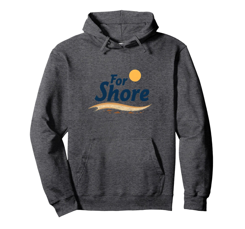 Shore Sunny Beach Coastal Typography Hoodie - Graphic Print for Adults - T-Shirt, Sweatshirt, Hoodie