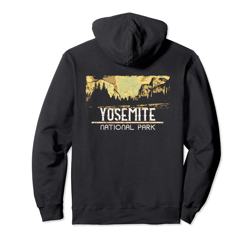Postcard National Park Yosemite Hoodie - Graphic Print for Adults - T-Shirt, Sweatshirt, Hoodie