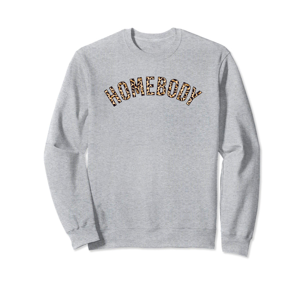Homebody Leopard Minimalist Sweatshirt - Custom Art Print Men Women - T-Shirt, Sweatshirt, Hoodie